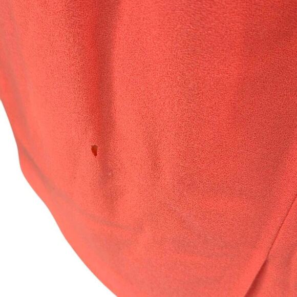 Vtg 80s Mob Wife Magali Collection Orange Wool Skirt Suit Gold Rope Design Sz 8 - Picture 7 of 9